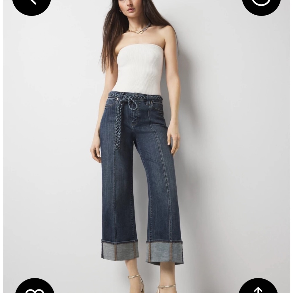 7 day sale! Offers Welcome! White House Black Market NWT high rise cuff jeans.